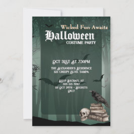 Custom Spookoky Halloween Kostüm Party Einladung
