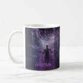 Custom Spooky Ghost Horror Lila Black Halloween Kaffeetasse (Links)