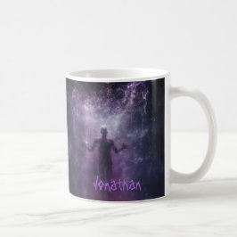 Custom Spooky Ghost Horror Lila Black Halloween Kaffeetasse
