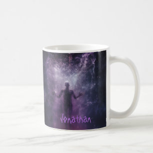 Custom Spooky Ghost Horror Lila Black Halloween Kaffeetasse