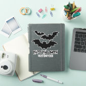 Custom spooky Halloween schwarzen Fledermäuse Viny Aufkleber (iPad Hülle)