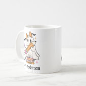 Custom "Spooky Teacher Club" Halloween Niedlich Gh Kaffeetasse (Vorderseite Links)