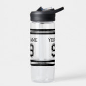Custom Sport Jersey Nummer athletic Strip Kunststo Trinkflasche (Links)
