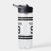 Custom Sport Jersey Nummer athletic Strip Kunststo Trinkflasche (Rechts)