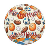 Custom Sports Balls Birthday Souvenir Baseball  (Rückseite)