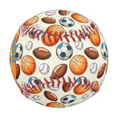 Custom Sports Balls Birthday Souvenir Baseball  (Vorderseite)