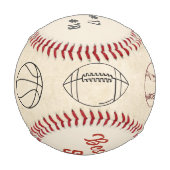 Custom Sports Baseball (Rückseite)