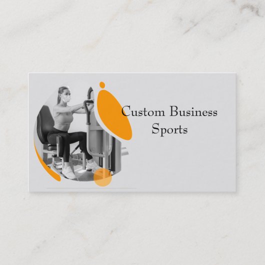 Custom Sports Basketball Fitness Coach Visitenkarte (Rückseite)