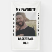 Custom Sports dad Sports Mom Fotovorlage Banner (Vertikal)