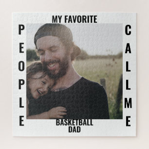 Custom Sports dad Sports mom photo template Puzzle