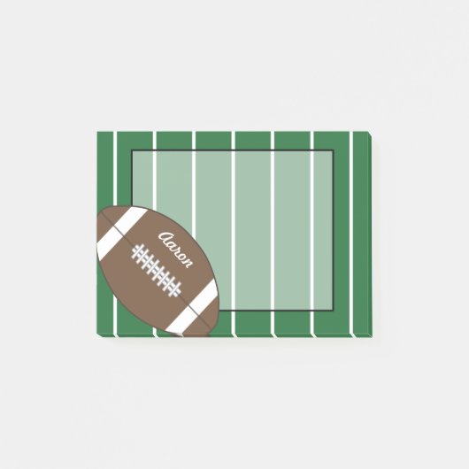 Custom Sports Football Post It Notes Geschenk Post-it Klebezettel (Vorderseite)
