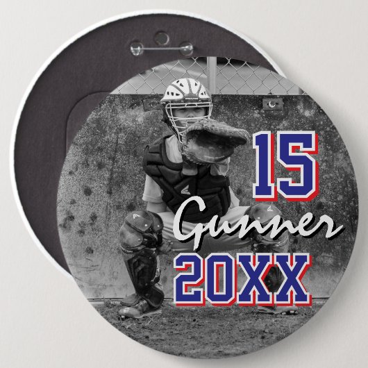 Custom Sports Foto Button (Vorne & Hinten)