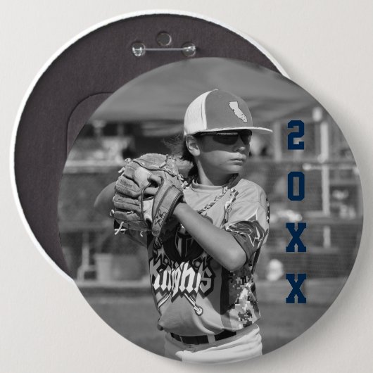 Custom Sports Foto Button (Vorne & Hinten)