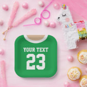 Custom sports jersey Nummer Kind's Birthday Party Pappteller (Party)