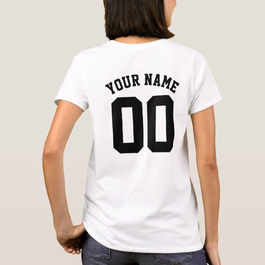 Custom Sports Jersey T - Shirt (Rückseite)