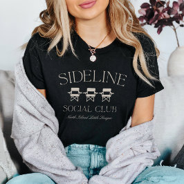 Custom Sports Mama Sideline Social Club T-Shirt