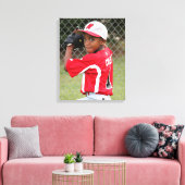 Custom Sports Player Athlete Foto Wrapped Canvas Leinwanddruck (Insitu (Wohnzimmer))