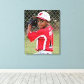 Custom Sports Player Athlete Foto Wrapped Canvas Leinwanddruck (Insitu (Holzboden))