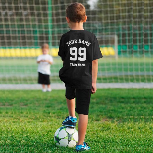 Custom Sports Team Jersey weiße Nummer und Name T-Shirt