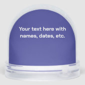 Custom Sports Team Keepsake Schneekugeln (Rückseite)