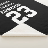 Custom Sports Team Name Fleece Blankon Sherpadecke (3/4)