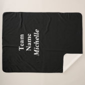 Custom Sports Team Name Sherpa Blanket Sherpadecke (Vorderseite (Horizontal))