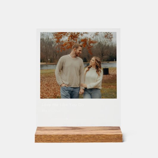 Custom Spotify Style Music Plaque Acrylschild (Vorderseite)