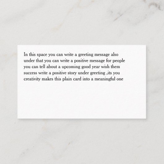 Custom Spread love card Visitenkarte (Rückseite)