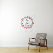 Custom Spring Background Floral Wedding Foto Stand Wandteppich (Beispiel)