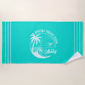 Custom Spring Break Girls Trip Cute Beach Fun Strandtuch (Vorderseite)