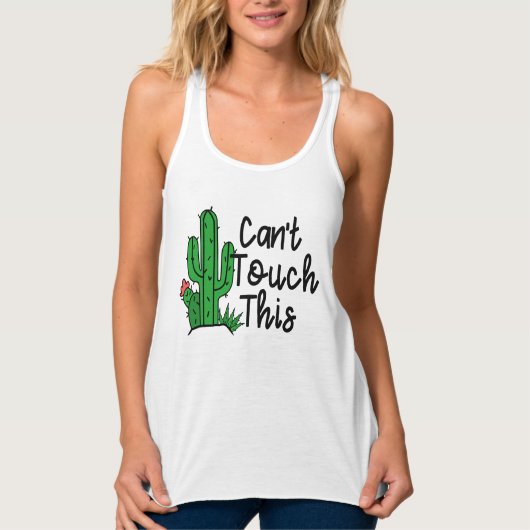Custom Spring Break Quotes, Funny Cactus Studentin Tank Top (Vorderseite)