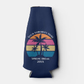 Custom Spring Break Studentinnenverbindung Beach P Flaschenkühler (Vorderseite)