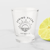 Custom Spring Break Summer Girlfriend Trip Schnapsglas (Vorderseite)