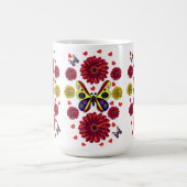 Custom Spring Butterfly Floral Gift  Kaffeetasse (Mittel)