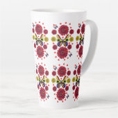 Custom Spring Butterfly Floral Gift  Milchtasse (Rechte Ecke)