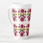 Custom Spring Butterfly Floral Gift  Milchtasse (Linke Ecke)