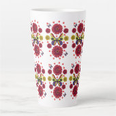 Custom Spring Butterfly Floral Gift  Milchtasse (Vorderseite)