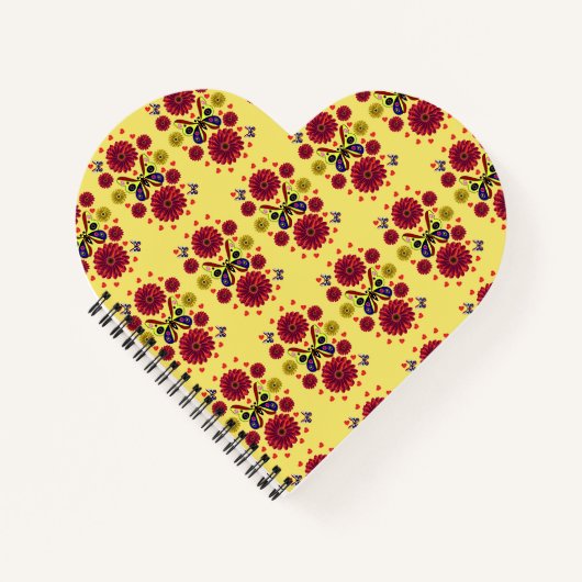 Custom Spring Butterfly Floral Gift  Notizblock (Vorderseite)