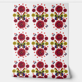 Custom Spring Butterfly Floral Gift  Tapete