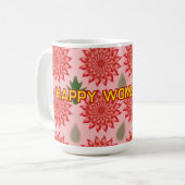 Custom Spring Flower Women's Day Pattern  Kaffeetasse (Vorderseite Links)