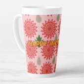 Custom Spring Flower Women's Day Pattern  Milchtasse (Linke Ecke)