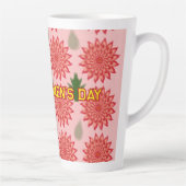 Custom Spring Flower Women's Day Pattern  Milchtasse (Rechts)