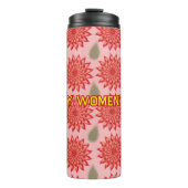 Custom Spring Flower Women's Day Pattern  Thermosbecher (Vorderseite)