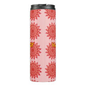 Custom Spring Flower Women's Day Pattern  Thermosbecher (Rückseite)