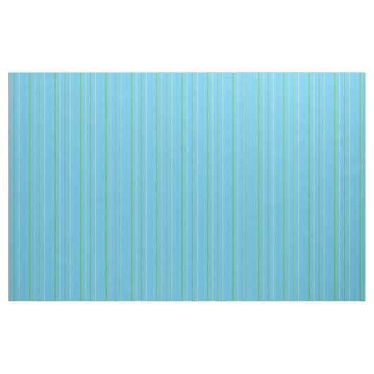 Custom Spring Green Strips auf Sky Blue Pattern Stoff (Yard (91,4 cm))