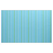 Custom Spring Green Strips auf Sky Blue Pattern Stoff (Fat Quarter (45,7 x 55,9 cm))