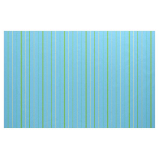 Custom Spring Green Strips auf Sky Blue Pattern Stoff (Fat Quarter (45,7 x 55,9 cm))
