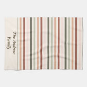 Custom Spring Stripes Boho Oaster Geschirrtuch (Horizontal)