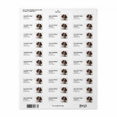 Custom Springer Spaniel Dog Address Label (Vorne)