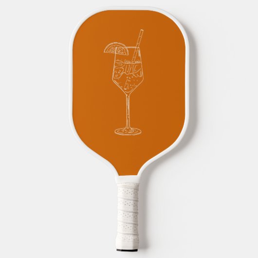 Custom Spritz und Niedliches Pickleball Club Paddl Pickleball Schläger (Rückseite)